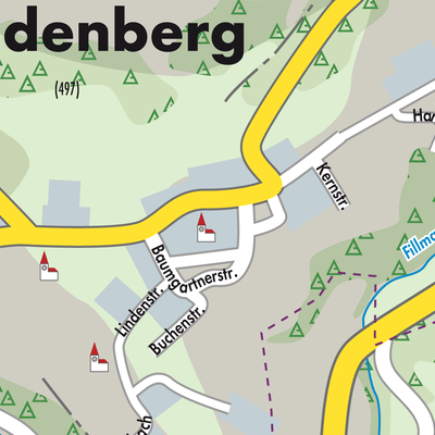 Stadtplan Handenberg
