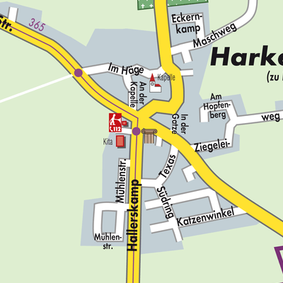 Stadtplan Harkenbleck