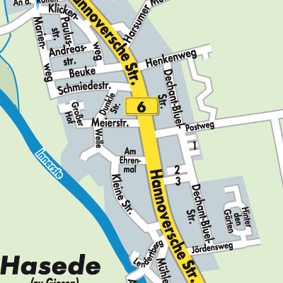 Stadtplan Hasede