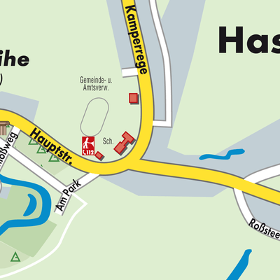 Stadtplan Haseldorf