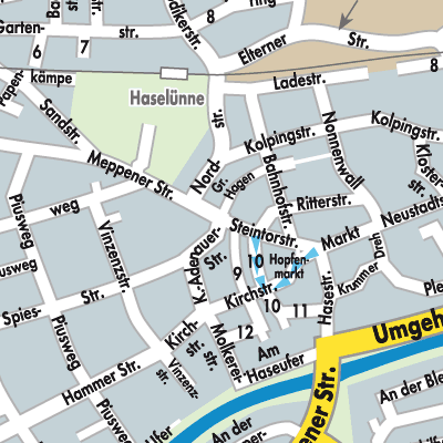 Stadtplan Haselünne