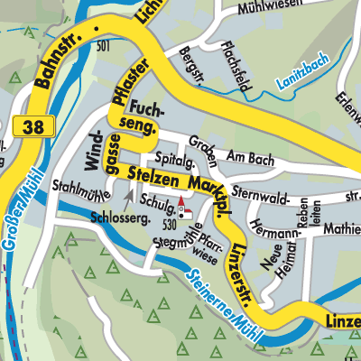 Stadtplan Haslach an der Mühl