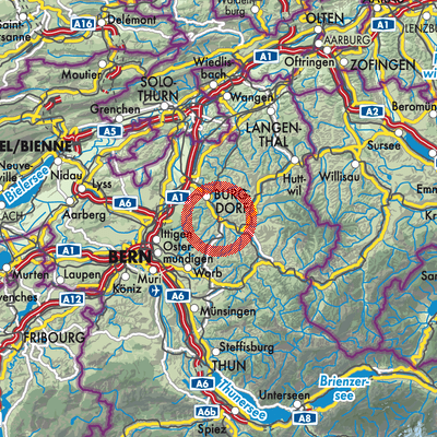 Landkarte Hasle bei Burgdorf