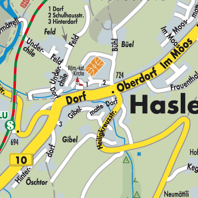 Stadtplan Hasle (LU)