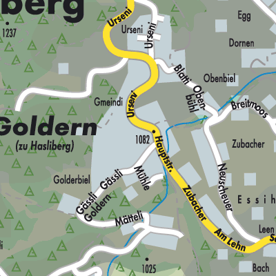 Stadtplan Hasliberg Goldern