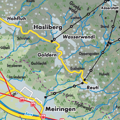 Übersichtsplan Hasliberg Goldern