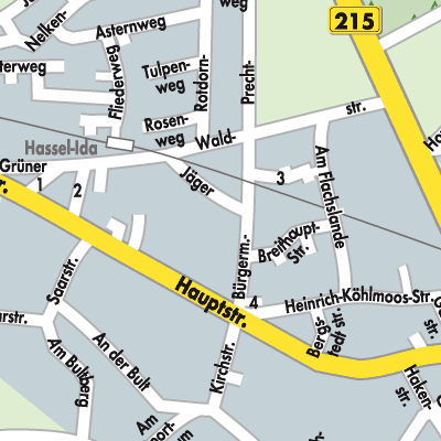 Stadtplan Hassel (Weser)