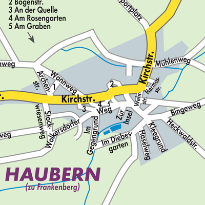 Stadtplan Haubern