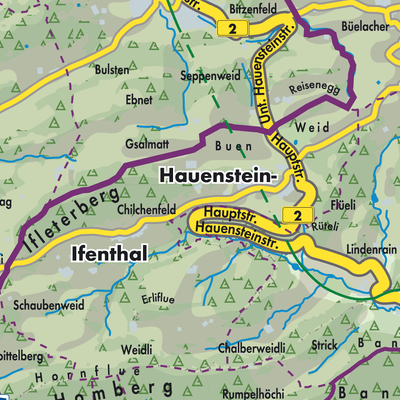Übersichtsplan Hauenstein-Ifenthal