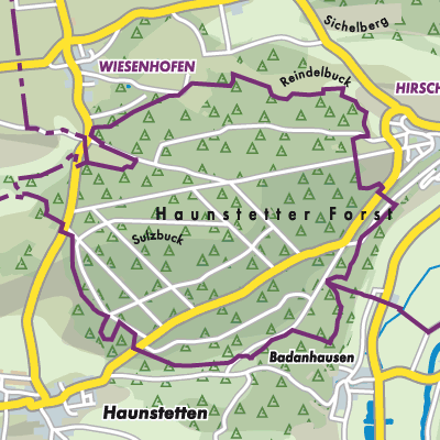 Übersichtsplan Haunstetter Forst