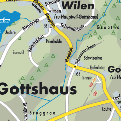 Stadtplan Hauptwil-Gottshaus