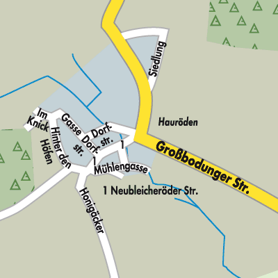 Stadtplan Hauröden