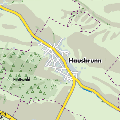 Übersichtsplan Hausbrunn