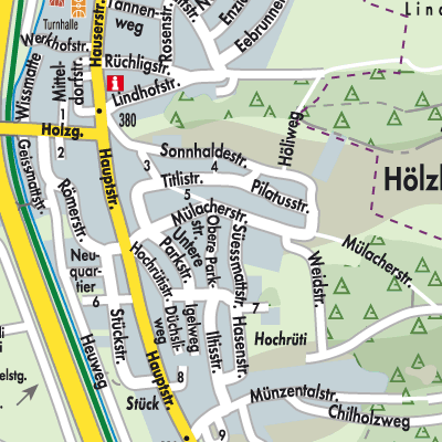 Stadtplan Hausen (AG)