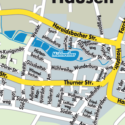 Stadtplan Hausen