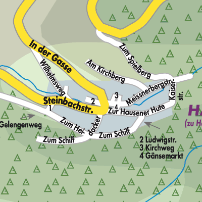 Stadtplan Hausen