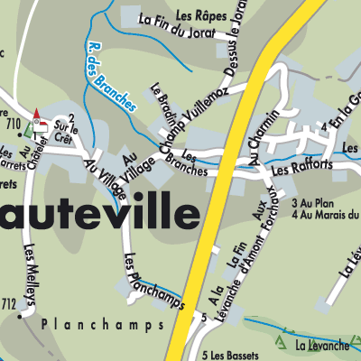 Stadtplan Hauteville