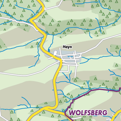Übersichtsplan Hayn (Harz)