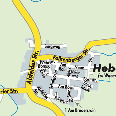 Stadtplan Hebel