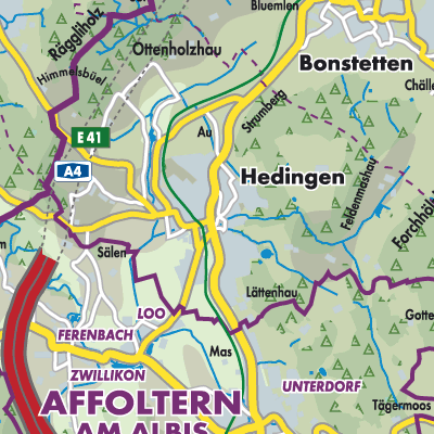 Übersichtsplan Hedingen