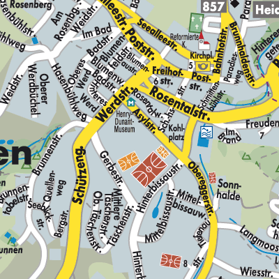 Stadtplan Heiden