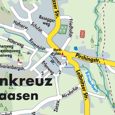 Stadtplan Heiligenkreuz am Waasen