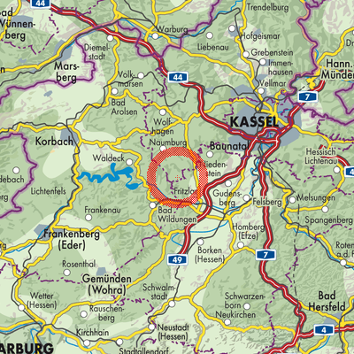 Landkarte Heimarshausen