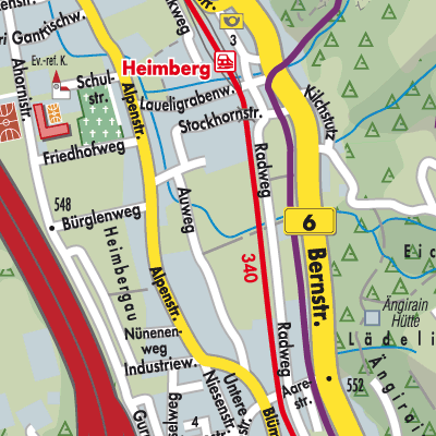 Stadtplan Heimberg
