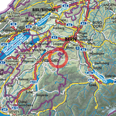 Landkarte Heitenried