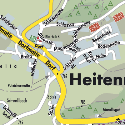 Stadtplan Heitenried