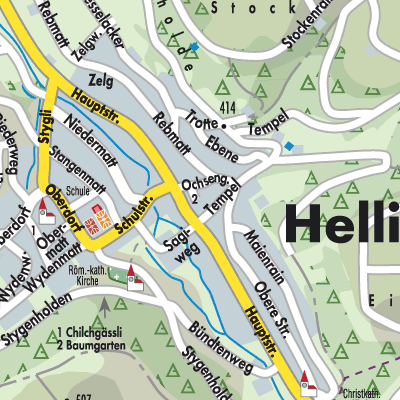 Stadtplan Hellikon