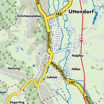 Übersichtsplan Helpfau-Uttendorf