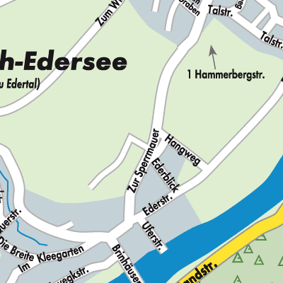 Stadtplan Hemfurth-Edersee