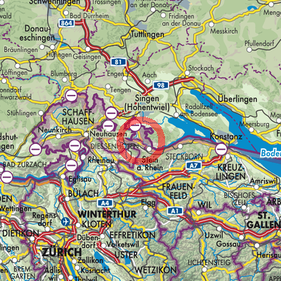 Landkarte Hemishofen