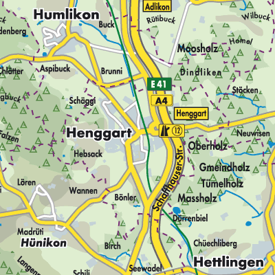 Übersichtsplan Henggart