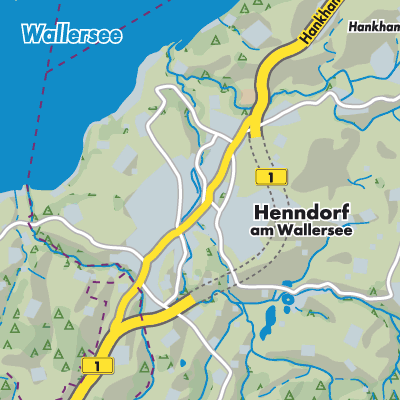 Übersichtsplan Henndorf am Wallersee