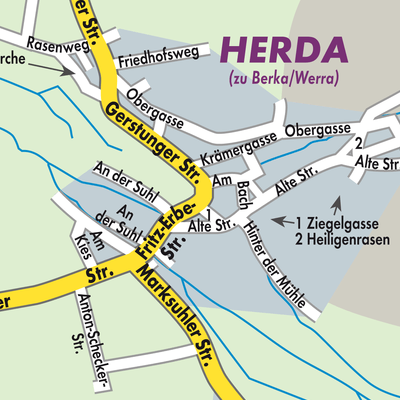 Stadtplan Herda