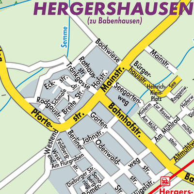 Stadtplan Hergershausen
