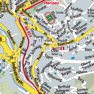 Stadtplan Herisau