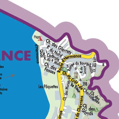 Stadtplan Hermance