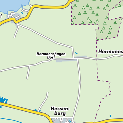 Übersichtsplan Hermannshagen-Dorf