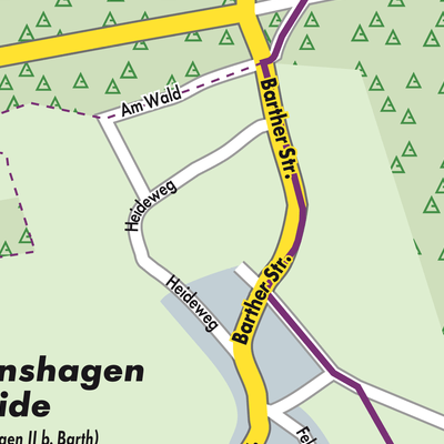 Stadtplan Hermannshagen Heide