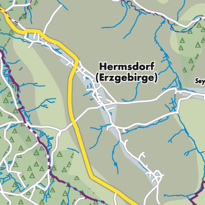 Übersichtsplan Hermsdorf/Erzgebirge
