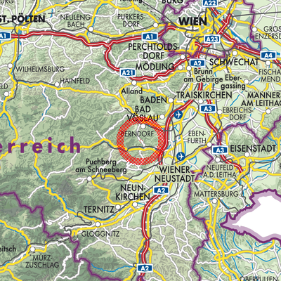 Landkarte Hernstein