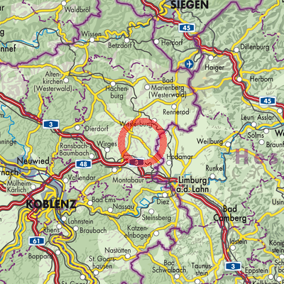 Landkarte Herschbach