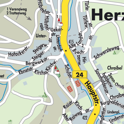 Stadtplan Herznach