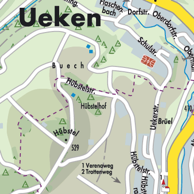 Stadtplan Herznach-Ueken