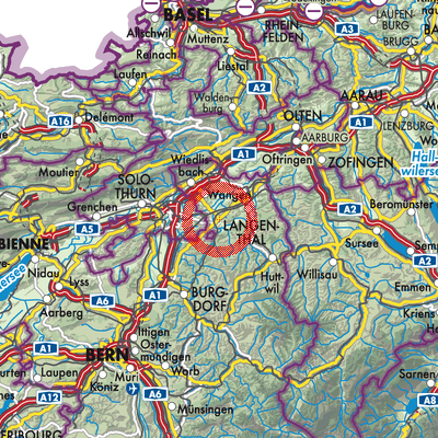 Landkarte Herzogenbuchsee