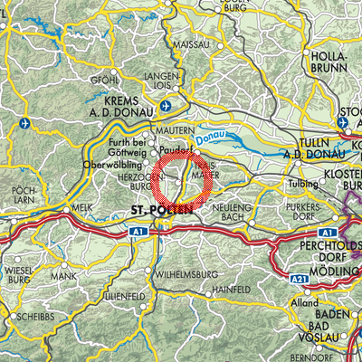 Landkarte Herzogenburg