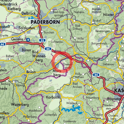 Landkarte Hesperinghausen